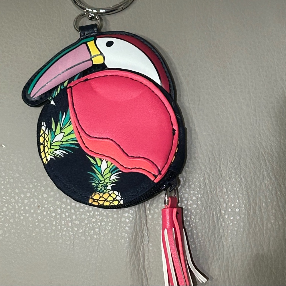 Vera Bradley Toucan bag charm. Pattern is Toucan Party. NWOT